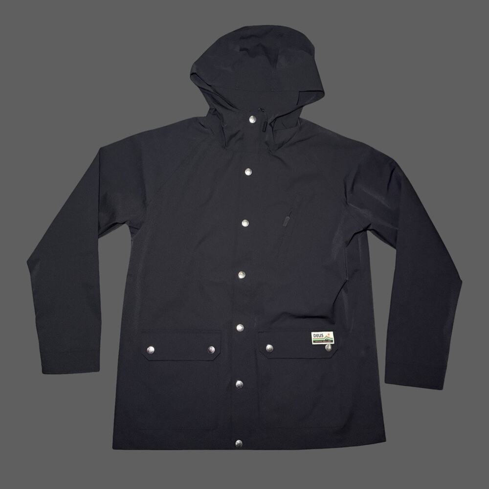 Deus Ex Machina Rambler Anorak Jacket Black Men’s Large NWT
